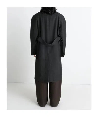 Lemaire Raglan Sleeve Coat Clothing In Black