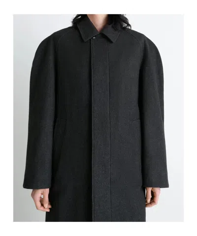 Lemaire Raglan Sleeve Coat Clothing In Black