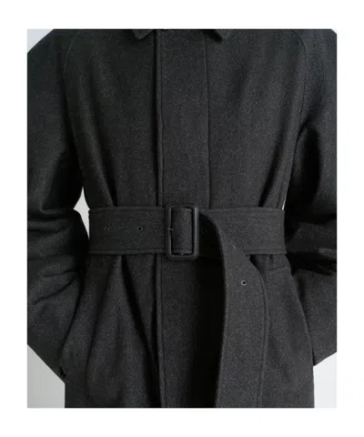 Lemaire Raglan Sleeve Coat Clothing In Black