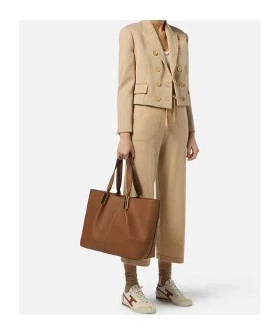 Elisabetta Franchi Virgin-wool Track Pants In Neutral