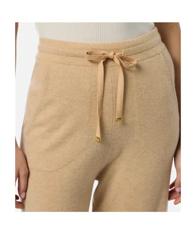 Elisabetta Franchi Virgin-wool Track Pants In Neutral