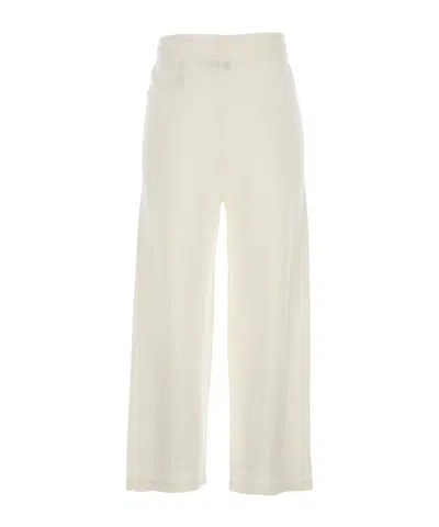 Elisabetta Franchi White Regular Drawstring Pants In White