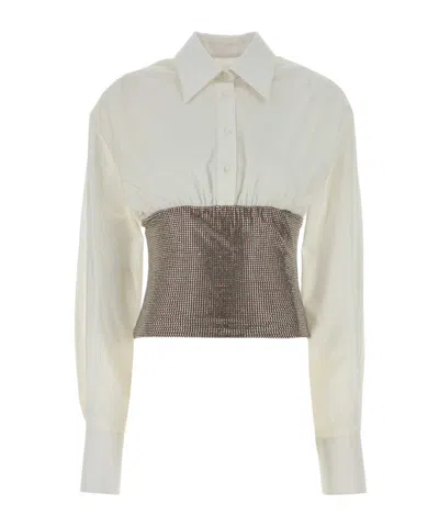 Giuseppe Di Morabito Women White Poplin Shirt In White