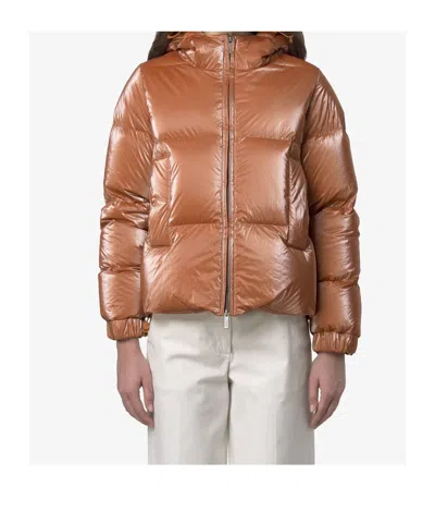 K-way Doudoune Lethille Thermo Pearly Orange In Brown