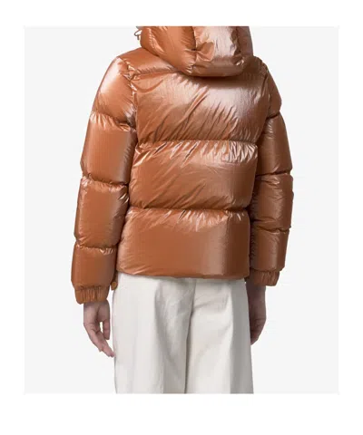 K-way Doudoune Lethille Thermo Pearly Orange In Brown