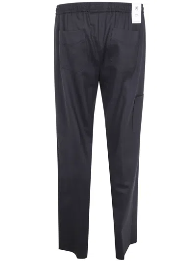 Pt01 Drawstring Casual Pants In Black