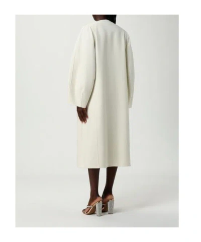 Fabiana Filippi Cashmere Wrap Coat In White