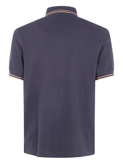 Fred Perry Logo-detail Polo Shirt In Blue
