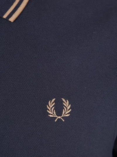 Fred Perry Logo-detail Polo Shirt In Blue