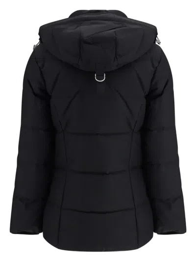 Moose Knuckles Cloud 3q Black Nylon Down Jacket In Black