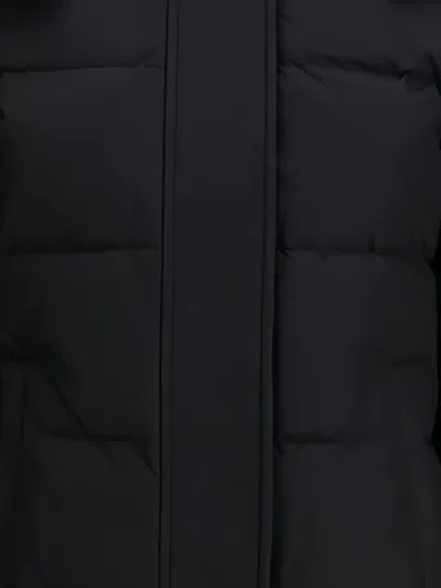 Moose Knuckles Cloud 3q Black Nylon Down Jacket In Black