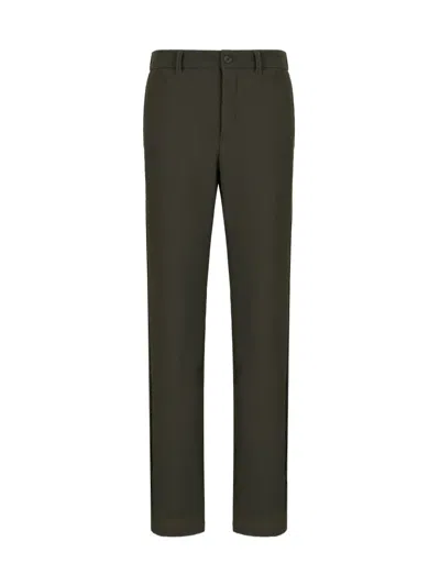 Giorgio Armani Textured Trousers In Green