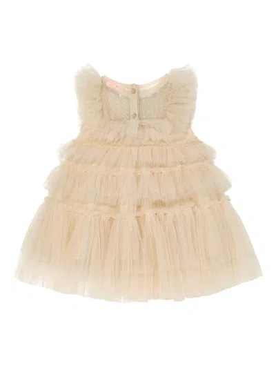 Tutu Du Monde Bright Star Ruffled Dress In Neutral