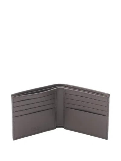 Pre-owned Prada 2013-2025 Tessuto And Camoscio Bifold Wallet Small Wallets In Blue