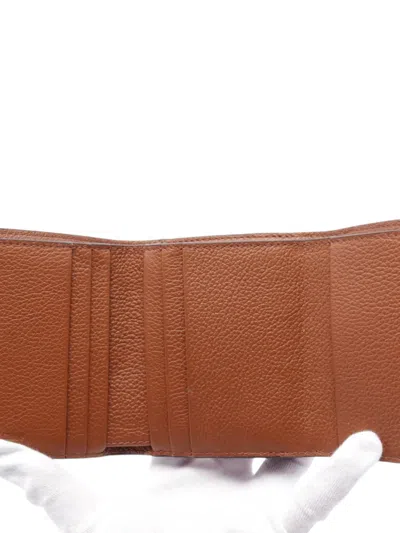 Pre-owned Chloé 2010-2025 Marcie Tri-fold Wallet Small Wallets In Brown