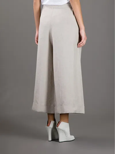 Daniela Gregis 'tognon' Wide-leg Trouser In Neutral