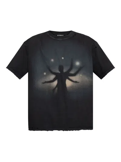 Misbhv Printed Vintage T-shirt In Black