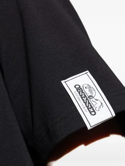 Iceberg Logo Graphic Print Short Sleeve T-shirt In Black