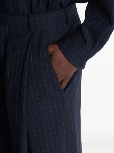 Balmain Pinstripe-pattern Pleated Trousers In Multi