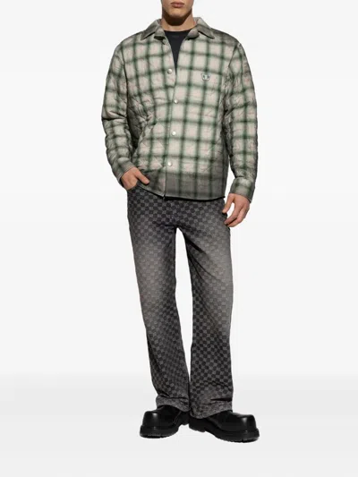 Misbhv Checked Quilted Overshirt In Multi