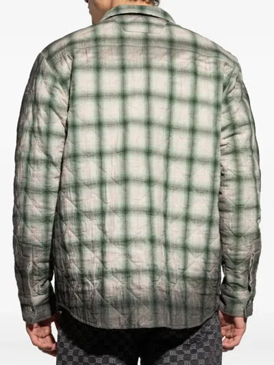 Misbhv Checked Quilted Overshirt In Multi