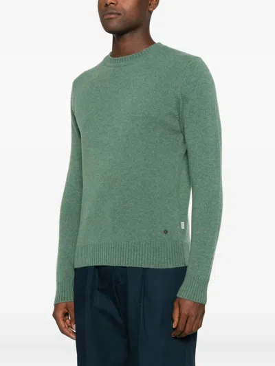 Impure Charlie Crew-neck Sweater In Green