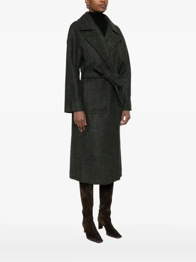 Diega Long Coat Marelo In Black