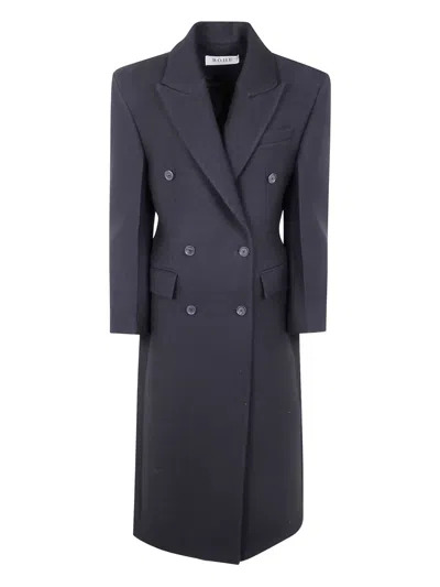Rohe Róhe Hourglass Wool Coat In Blue
