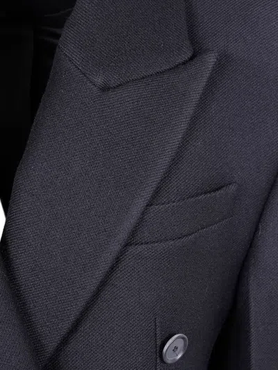 Rohe Róhe Hourglass Wool Coat In Blue