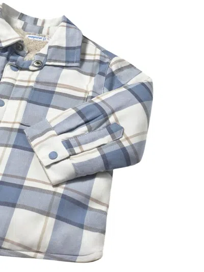 Mayoral Plaid Shirt In Blue