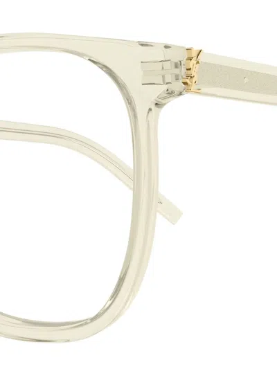 Saint Laurent Square-frame Glasses In Neutral