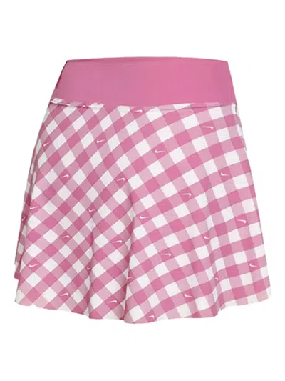 Nike Checked Skorts In Pink