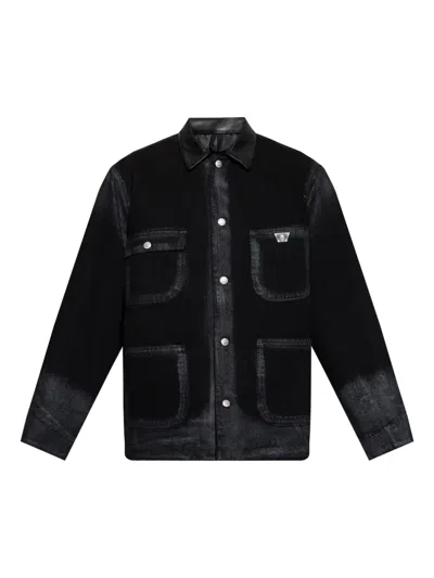 Misbhv Embossed Patch Denim Jacket In Black