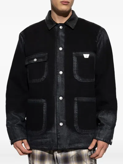 Misbhv Embossed Patch Denim Jacket In Black