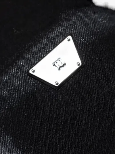 Misbhv Embossed Patch Denim Jacket In Black