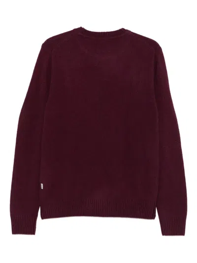 Impure Charlie Crew-neck Sweater In Burgundy