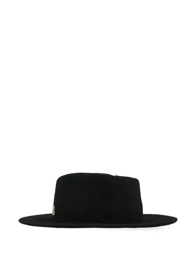 Ruslan Baginskiy Chain-strap Felt Hat In Black