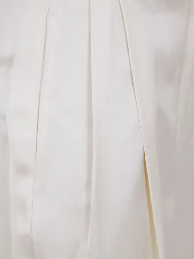 Rohe High-waist Satin Trousers Clothing In White