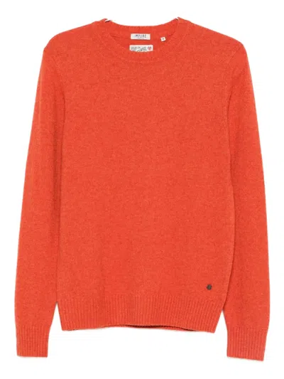 Impure Charlie Crew-neck Sweater In Orange