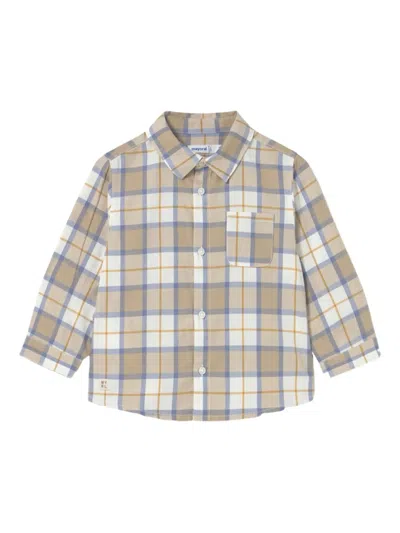 Mayoral Checkered Shirt In Multi