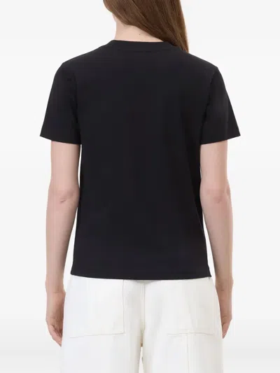 Closed Dog-print Graphic Tee In Black