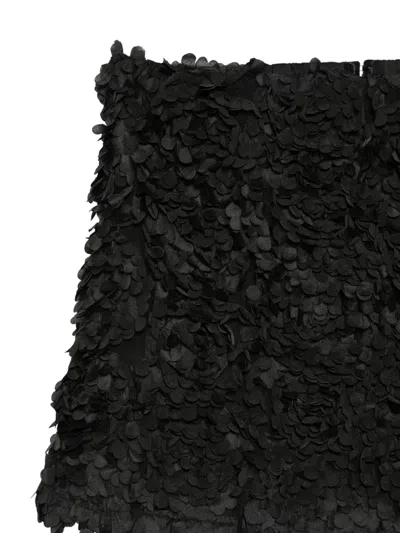 Merci Ruffled Top In Black
