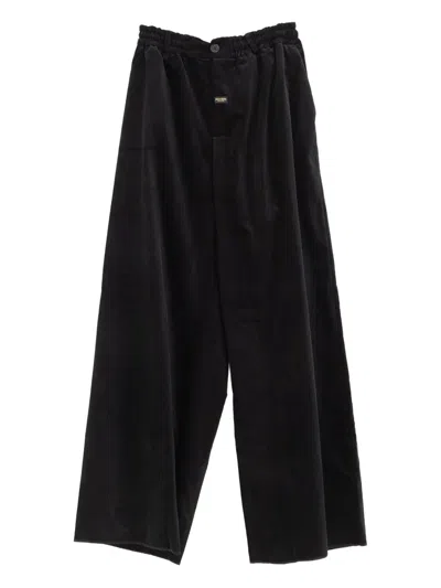 Martine Rose Black Extreme Wide Leg Tailored Trousers In Black