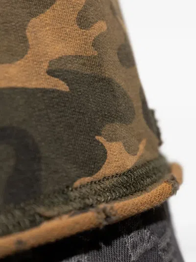 Misbhv Camouflage Printed T-shirt In Green