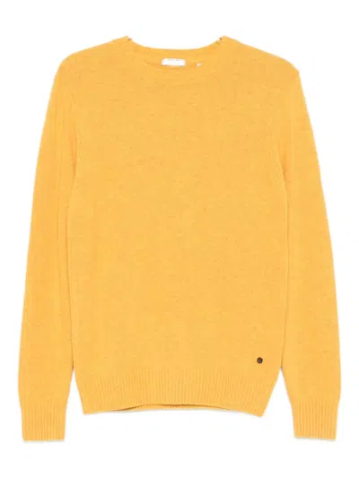 Impure Charlie Crew-neck Sweater In Orange