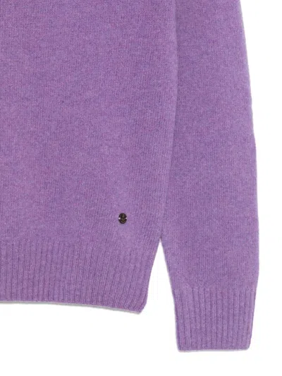 Impure Charlie Crew-neck Sweater In Purple