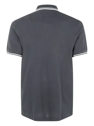 Fred Perry Logo-detail Polo Shirt In Gray