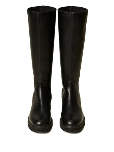 Twinset High Boots With Elastic In Black