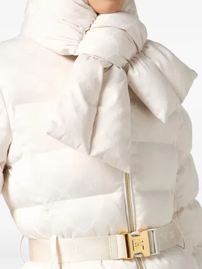 Elisabetta Franchi Tailored Structured Jacket With Classic Collar In Neutral
