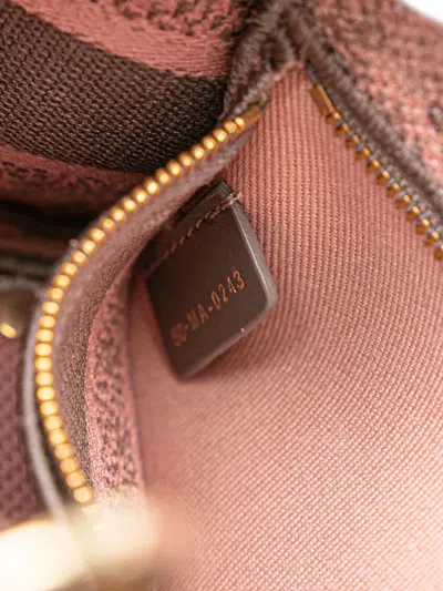 Pre-owned Dior 2023 Mini Embroidered Canvas Toile De Jouy Lady D Lite Satchel In Gray